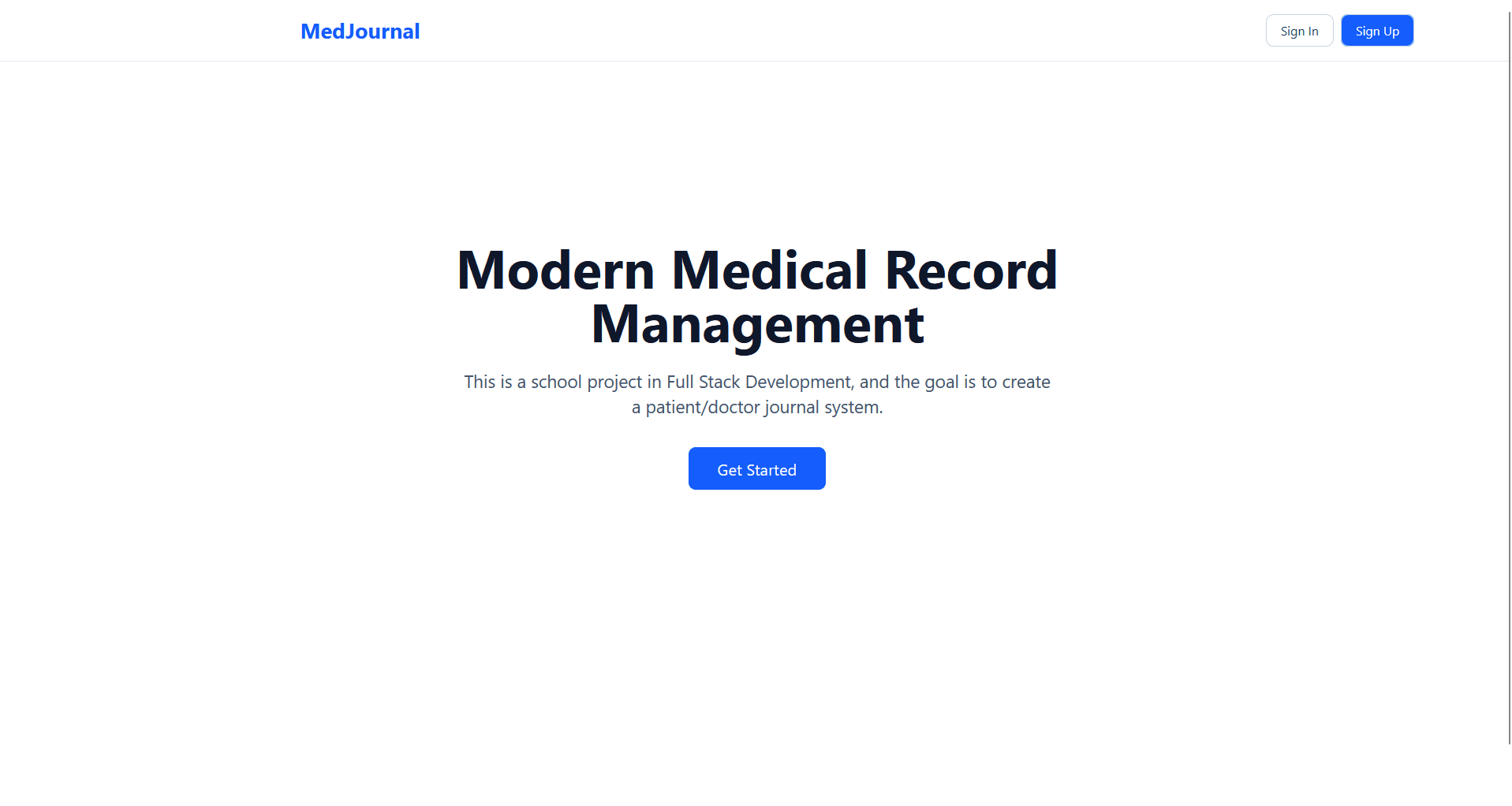 Medical Journal App